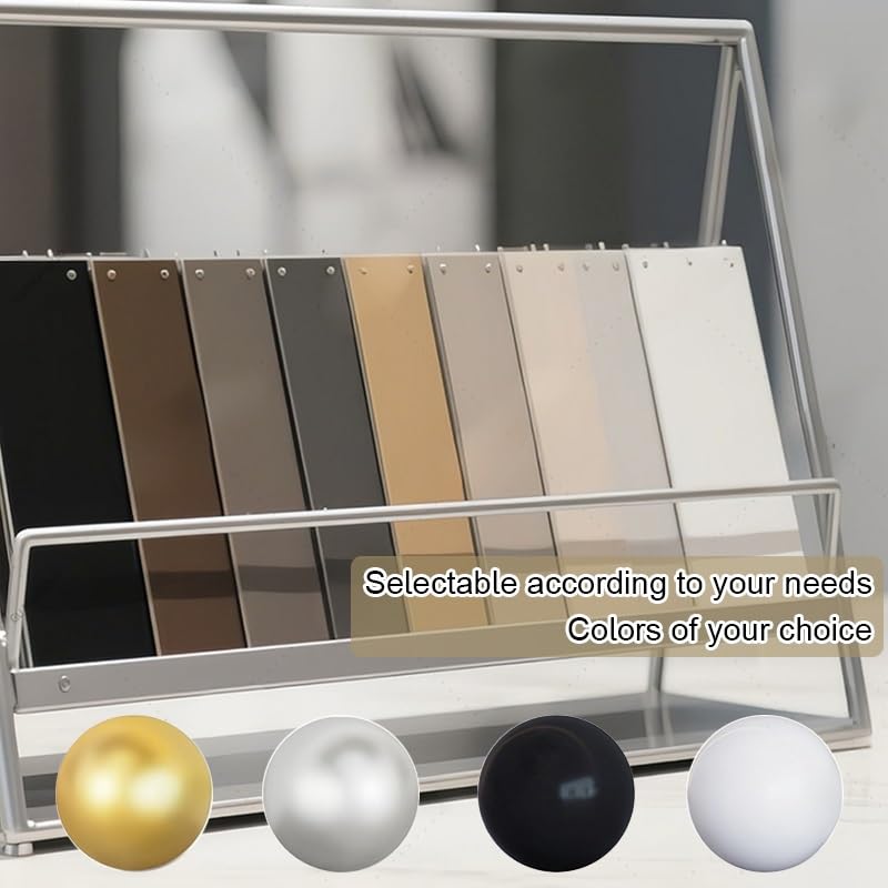 Présentoir Portable à 3 Niveaux en métal Double Face pour Carreaux, idéal pour Les Salons Professionnels - Présentoir d'échantillons sur Pied pour matériaux de Construction (60 x 15 x 35 cm)