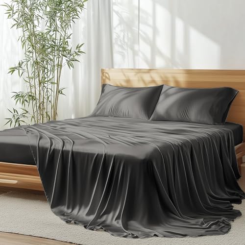 JSELF 100% Viscose Derived from Bamboo Sheets King Size Set