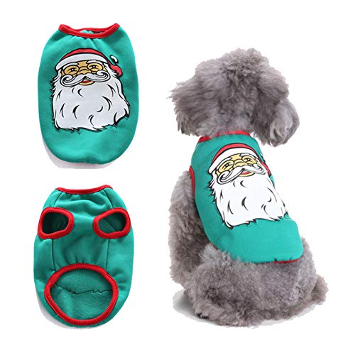 Fashion Focus On Pet Dog Clothes Knitwear Dog Sweater Soft Thickening Warm Pup Dogs Shirt Winter Puppy Sweater for Dogs Santa Claus Christmas Cosplay 2pcs S