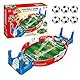 FainFun Mini Tischkicker Kinder, Mini Tischfußball mit 6 Fußbälle, Interaktives Tischfußballspiel für Kinder, Tischfußball Spieler für Kinder und Erwachsene (Rot Blau)