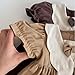 kavrozee Toddler Girls' Dress,Ruffle Sleeved Fashion V-Neck Bow College Style Retro Princess Dresses (US, Age, 18 Months, 24 Months, Browns)