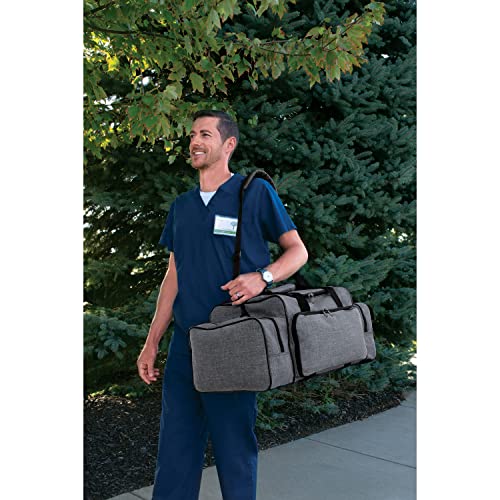 Hopkins Antimicrobial EZ-Open Shoulder Bag: Spacious, Durable & HIPAA-Safe - Ideal for Busy Home Healthcare Nurses and Medical Professionals, 22"W x 15"D x 10"H4