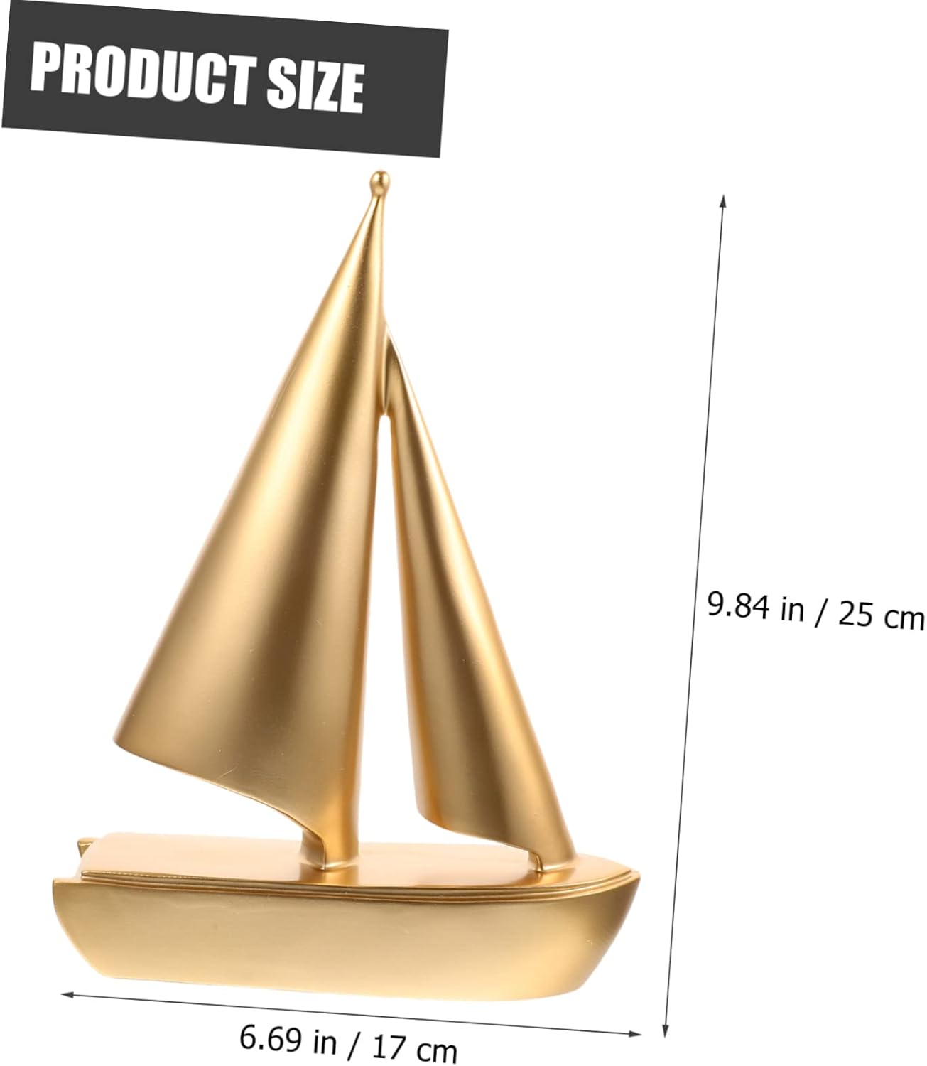 STOBAZA Desktop Sailboat Figurine Sailboat Shaped Decor Interior Decoration Resin Nautical Wall Art