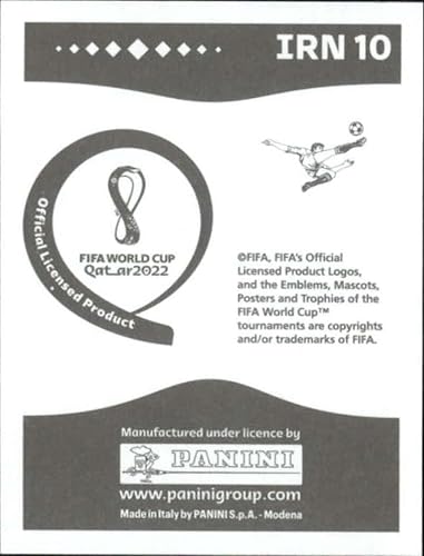 Miniatura 2 de 2022 Panini World Cup Qatar Sticker #IRN10 Sadegh Moharrami Group B Iran Mini Sticker Trading Card