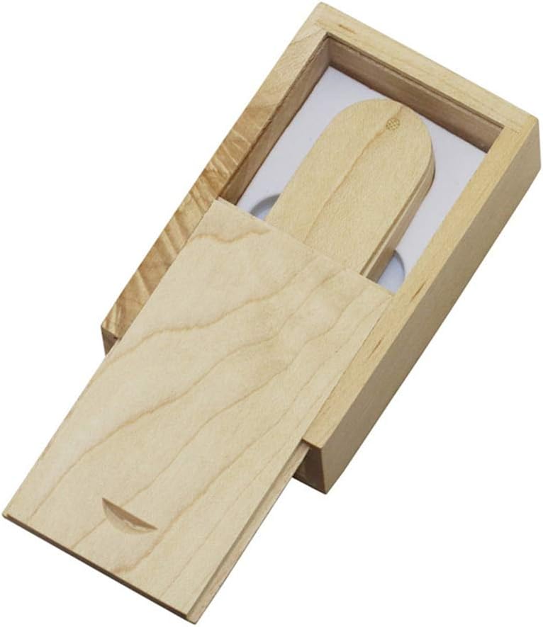 64GB Wood Box 3.0 USB Flash Drive Pen Drive Data Storage Thumb Drive Memory Stick USB Drive USB Stick USB 3.0 Flash Drive PenDrive U Disk Flash Memory - Maple