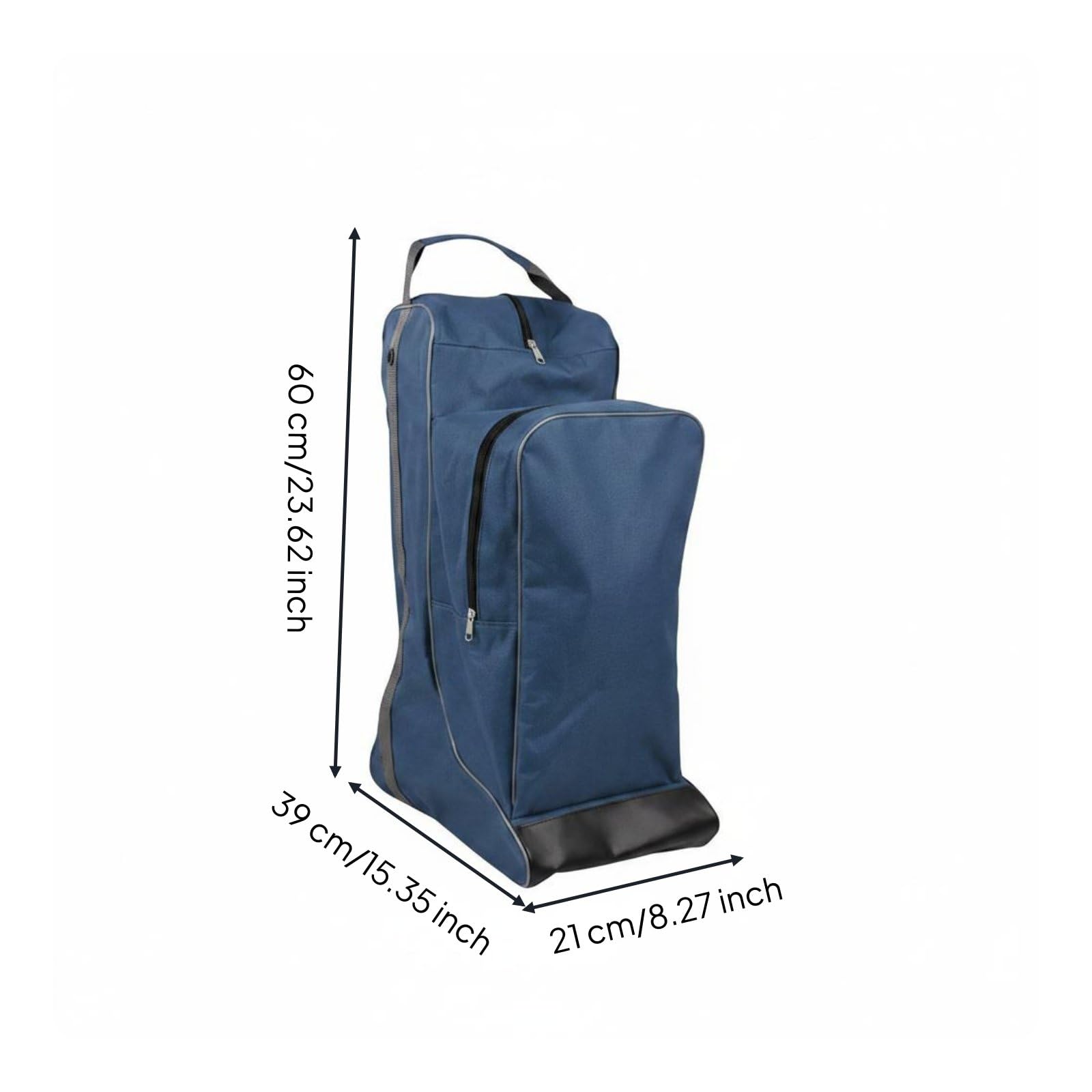 Borsa Equitazione Porta Stivali Casco Sacca Attrezzatura Cavallo Zaino in Tessuto Oxford 600D con Manico Superiore Tasca Frontale Separata Protezione