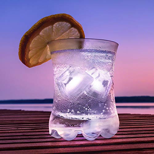 Cubos de hielo con luces LED blanco pack 12 miniatura 2