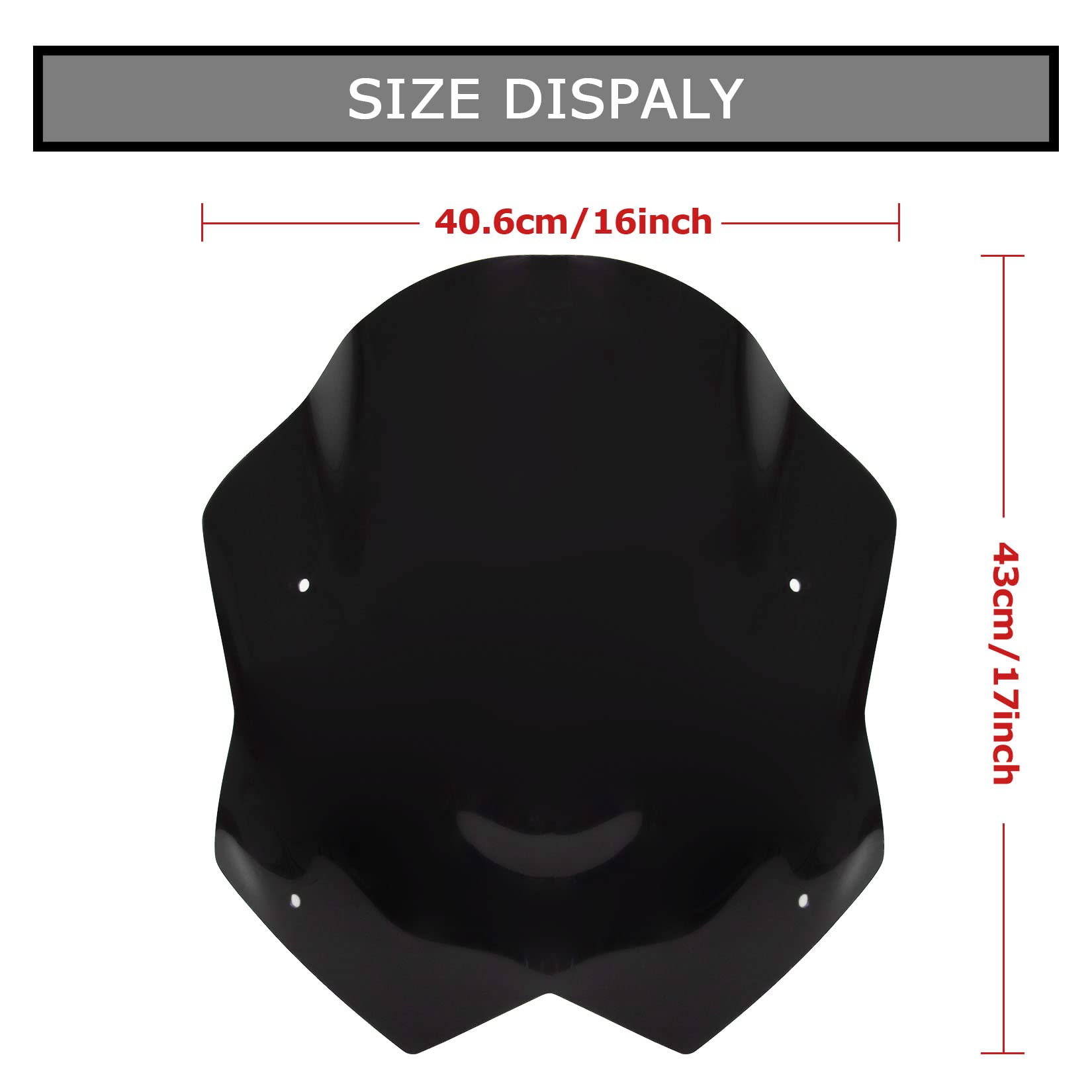 Parabrezza Dello Anteriore Schermo Cupolino, PSLER Scheda Deflettori del Vento per Moto per Yamaha T-MAX 530 2012-2016(Nero)