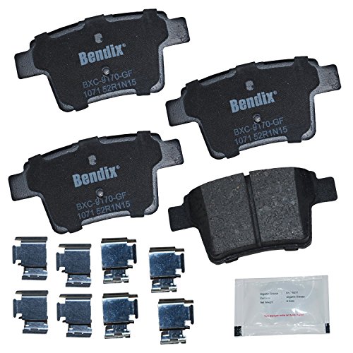 Image of Bendix Priority1 CFC1071 Ceramic Rear Brake Pads for Select Models Ford Five Hundred, Freestyle, Mondeo, Taurus, Taurus X, Jaguar X-Type, Mercury Montego, Sable