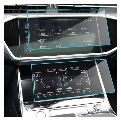 Protector de cristal templado 9H de alta gama para infoentretenimiento Audi A6 A7