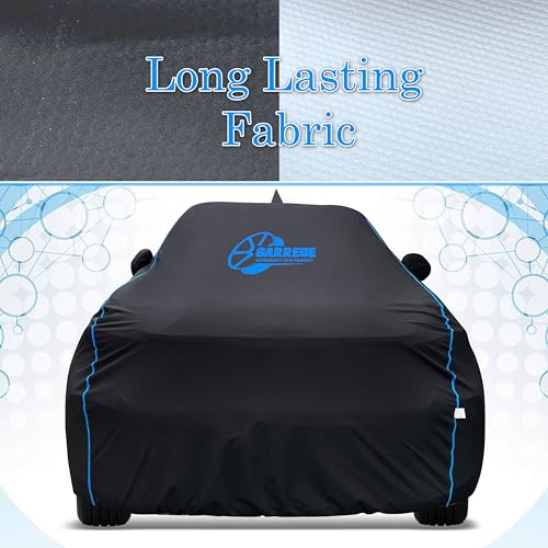 Image of 100% Waterproof Car Cover for Tata Punch Ev - Black, All-Weather & Animals Nail Protection with Mirror & Antenna Pockets | Premium Washable Fabric | Custom Fit