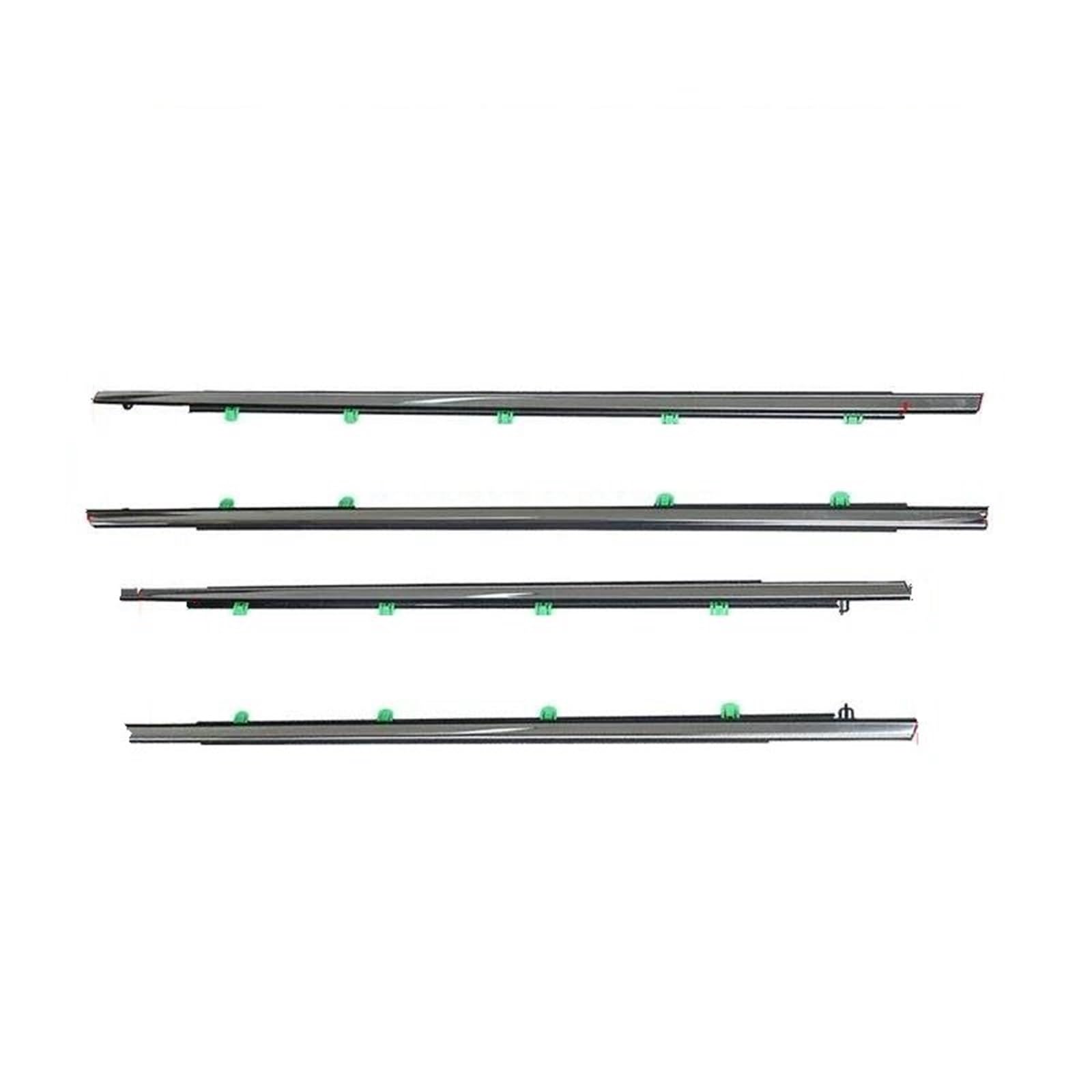 Snwdbh 2012-2016 4 Pcs/Set Car Window Glass Sealant Strip For Crv 2007-2022 Weatherstrip Waterproof Chrome Pressure Sealing Moulding Trim Exterior Belt(2012-2016)