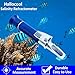 Hallocool Salinity Refractometer for Aquarium Seawater Fishkeeping Dual Scale Saltwater Refractometer 0-100PPT & 1.000-1.070 Salinity Tester Hydrometer with Automatic Temperature Compensation