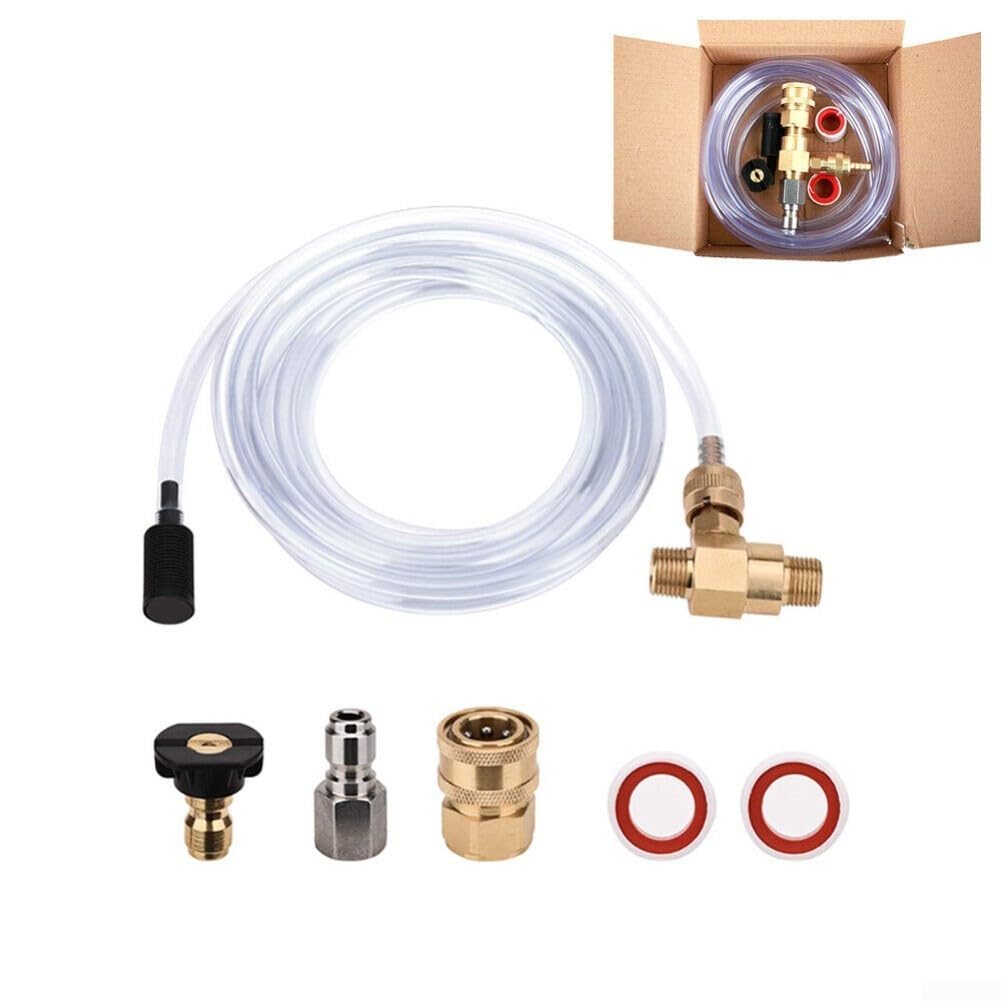 Kit d'injecteur de distributeur de savon réglable de qualité professionnelle pour nettoyeur haute pression