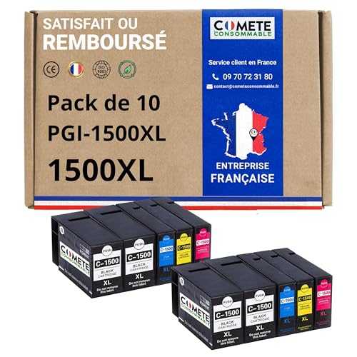 Cartouches compatibles Canon PGI-1500XL pack de 10 Maxify