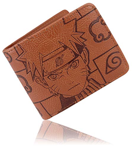 Roffatide Portefeuilles Anime pour Naruto Akatsuki Cloud Hommes Faux Cuir Mince Portefeuille Court...