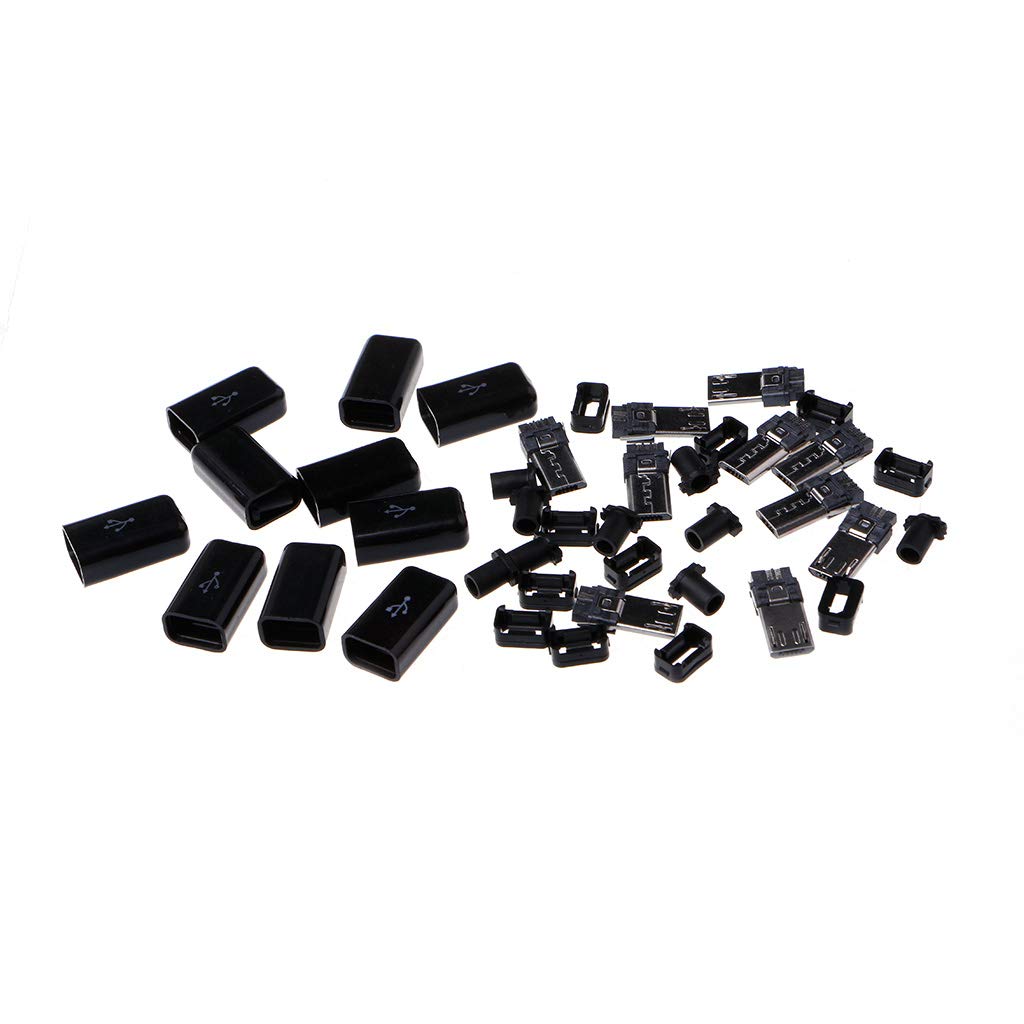 Connettore Micro Usb Tipo B 5 Connettori Micro USB Tipo B Maschio Per Saldatura - Spinotti Di Ricarica Per Fai Da Te Ed Elettronica Ricambio Cavi Micro USB