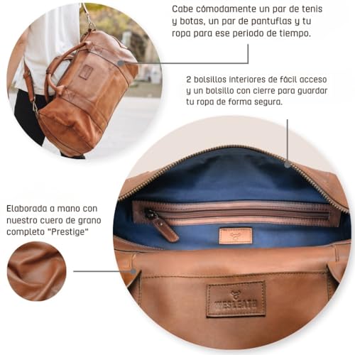 Full Grain Leather Duffle Bag