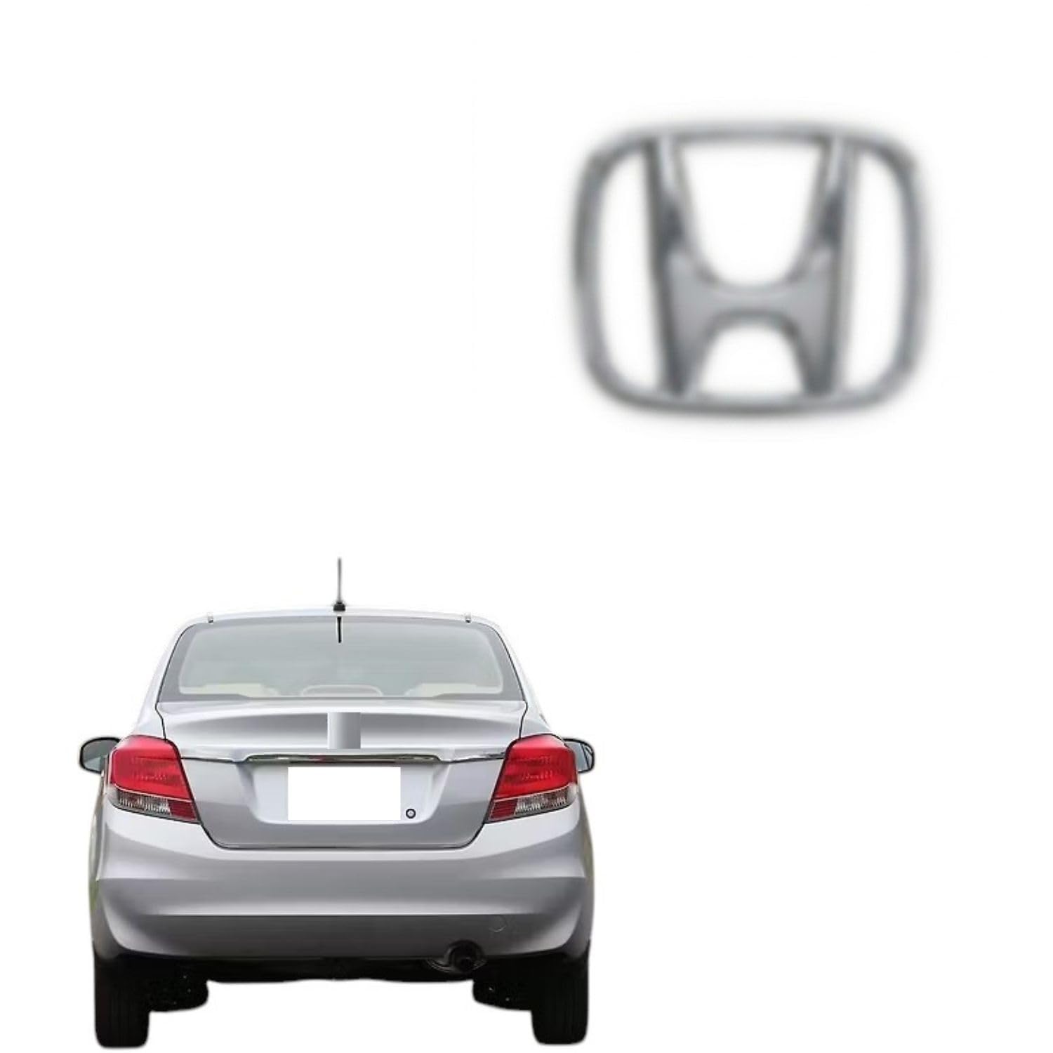 3D Emblem Chrome Finish Monogram Compatible Fits Amaze 2013-16 Car Logo Badge Automotive Exterior Styling Accessory (Rear Back Logo)-image-36