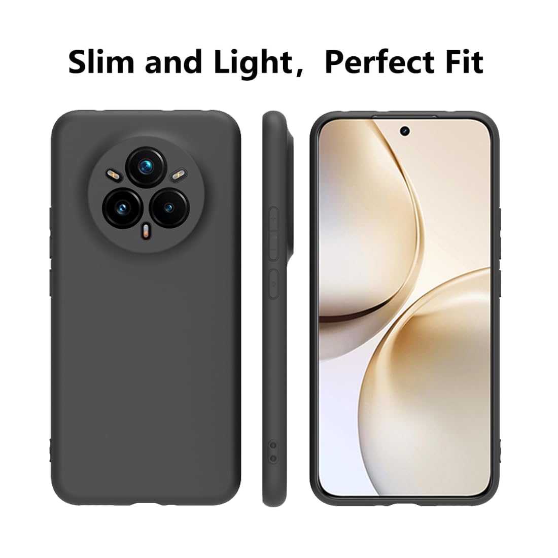 Schutzhülle Für Realme 14 Pro+ 5G – Militärischer Schutz, Stoßfest & Kratzfest In Schwarz