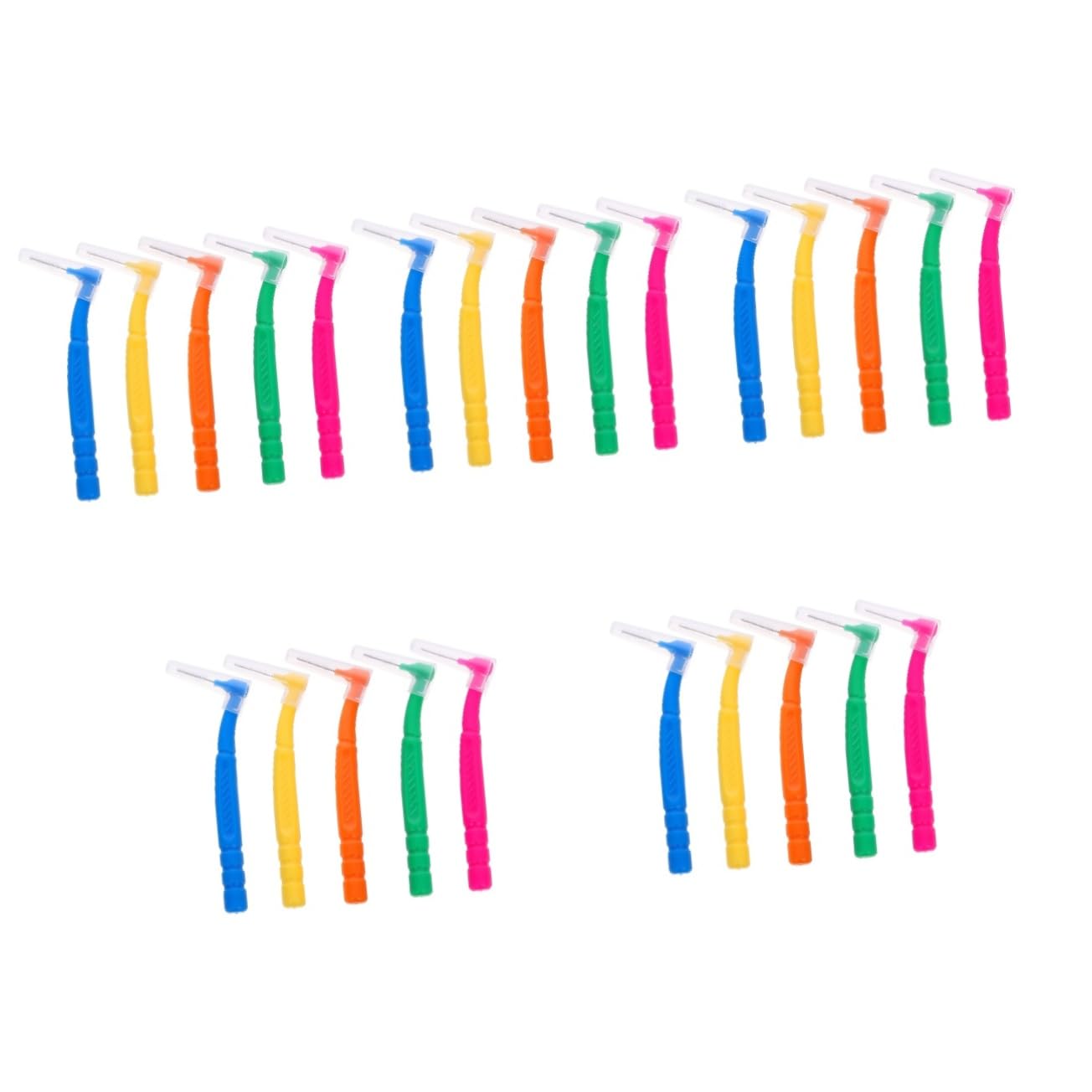 Didiseaon 250 Piezas cepillo interdental limpiador cepillo de cepillo de limpieza interdental cepillo de limpieza de cepillo para grietas quimicos plástico
