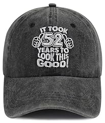 52th Embroidered Black