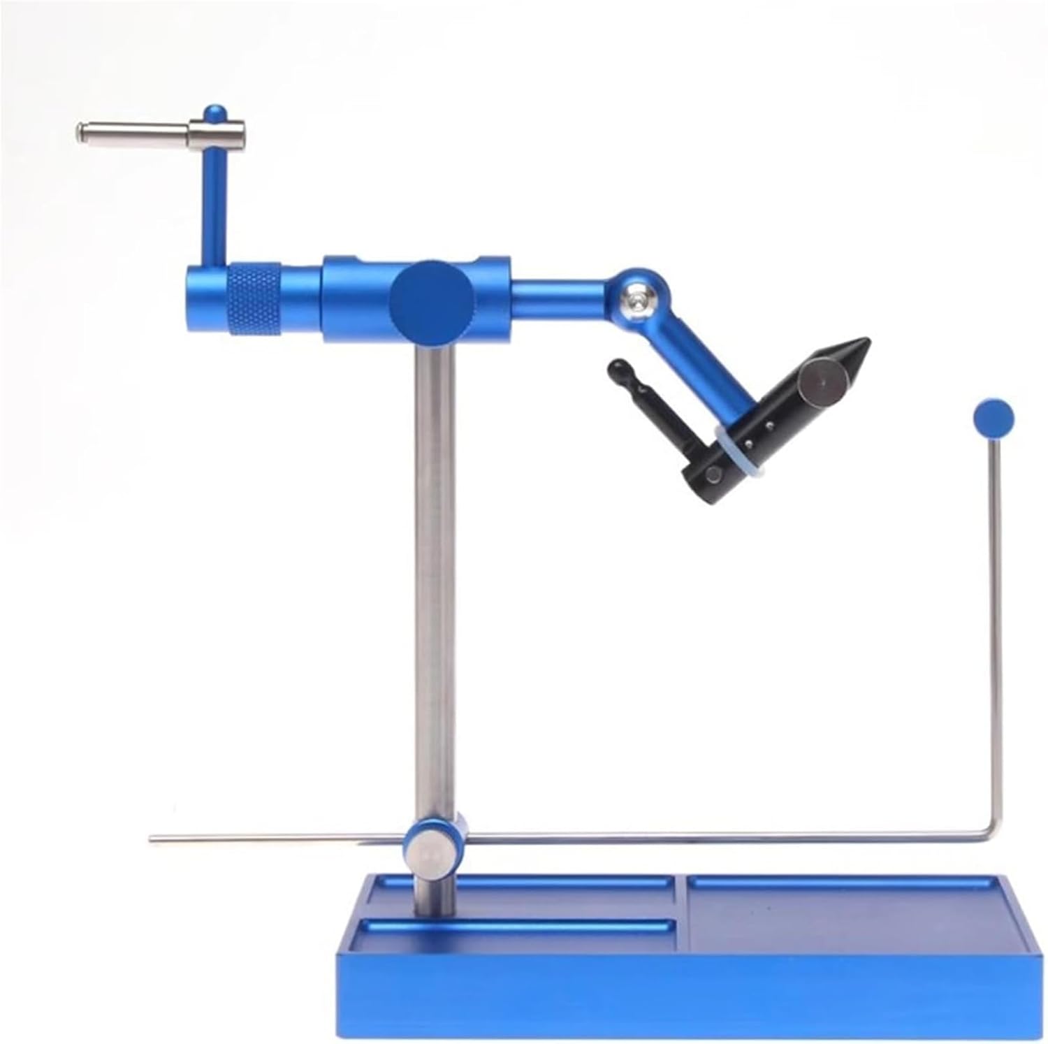 Rotary Fly Tying Vise, Peak Fishing Vise with Pedestal Base, 360 Degree Rotation Rotary Fly Tying Vise, Equipment Fly Fishing Vice Kit, for Fishing Enthusiasts, Fishing Clubs.