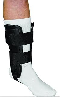 Blue Jay An Elite Healthcare Brand Gel Ankle Support with Hard Exterior Shell for Leg and Foot Supports | Interior gel pad provides a comfortable and contoured fit