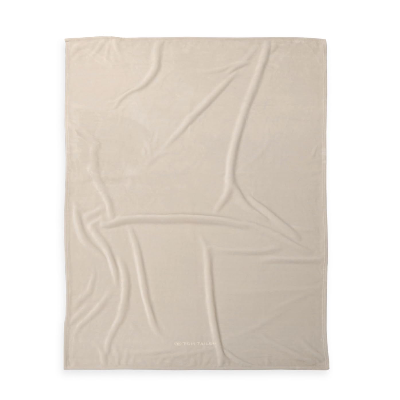 TOM TAILOR Coperta Wellsoft Decke, 100% Poliestere, 150x200 cm, Sunny Sand, Minimalista, Unisex, Estate, Lavabile in Lavatrice