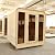 TaTalife 2-4 Person Outdoor Square Sauna, Canadian Hemlock Outdoor Sauna, 6 KW ETL Harvia Heater, Recliner, Porch,Waterprrof System, Double Reinforcement Relaxing Spa Experience