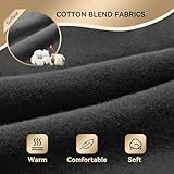 NAMSAN Hundepullover Warm Hundebekleidung Winterkleidung für Große Hunde Knopfdesign Hund Hoodie Hundepulli Schwarz—5XL