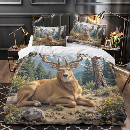 Housse de couette 135x200 hypoallergénique microfibre résistante 3D - 2