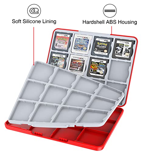 Image of HEIYING Game Card Case for Nintendo 3DS 3DSXL 2DS 2DSXL DS DSi,Portable 3DS 2DS DS Game Cartridge Holder Storage with 24 Game Card Slots.