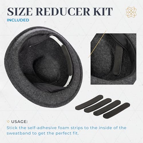 Image of BAVARIA TRACHTEN German Hat for Oktoberfest, 100% Wool Felt Bavarian Hat Men, Bird Feather - Alpine Austrian Hats - Gray