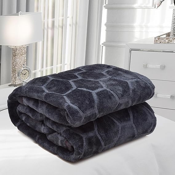 SK Store Double Bed Mink Blanket King Size Heavy Winter Mink Soft AC Room Fleece All Weather Warm Blanket| TC - 300