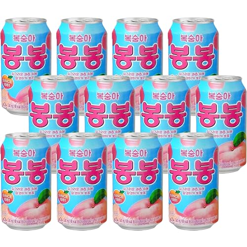 桃ジュース 340ml、6缶・韓国飲料 ・ 韓国食品・ 缶飲料・ ボンボン・ももジュース