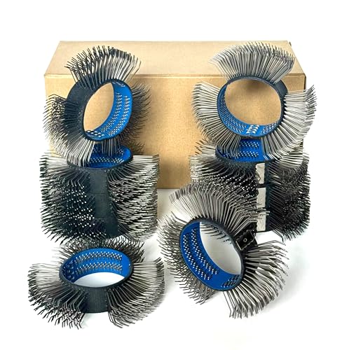 Image of 10PCS, 23mm Coarse Wire Wheels for Surface Blaster, Bristles Blasting Belt Brush for Fast Rust, Paint, Corrosion Removal (0.7mm Carbon Spring Steel, a Box with Ten Belts)