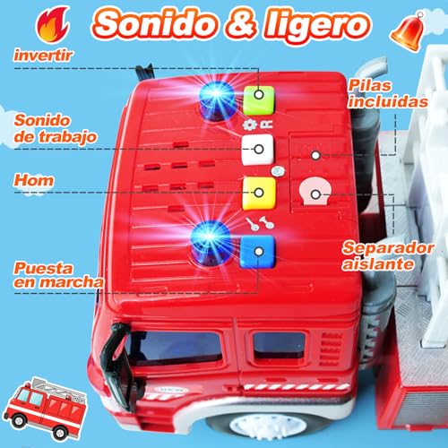 Educativos regalos de cumpleaños infantiles con este camión de bombero interactivo 5