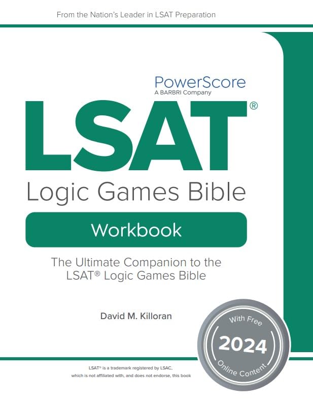 PowerScore LSAT Logic Games Bible Workbook 2024