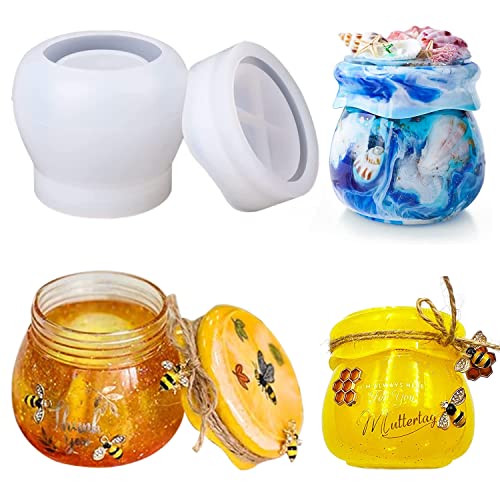 Tlzumt Silikonformen Epoxidharz Silikonform Gießform Vorratsdosen...