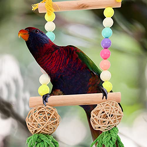 iplusmile Vogel Accessoire 1 st Huisdier Vogel Swing Papegaai Stand Swing Opknoping Kauwspeelgoed Tuin Decoratie - Afbeelding 4