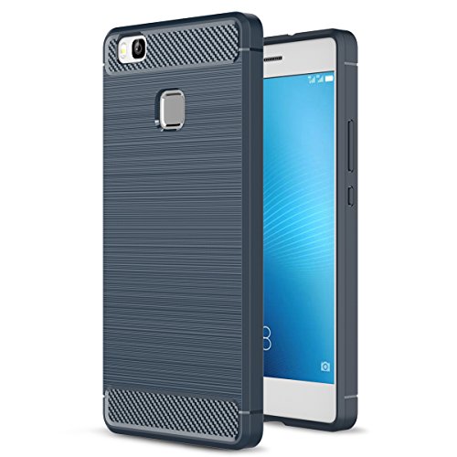 Huawei P9 Lite Case, Landee Soft TPU Shock Absorption and Carbon Fiber Design Silicone Case for Huawei P9 Lite (5.2