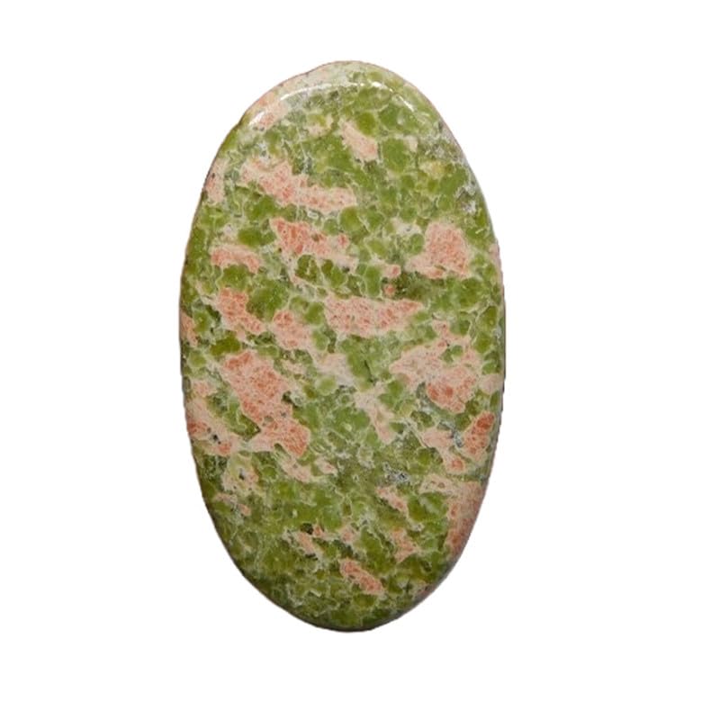 Unakite naturelle cabochon pour fabriquer un pendentif ou collier unique