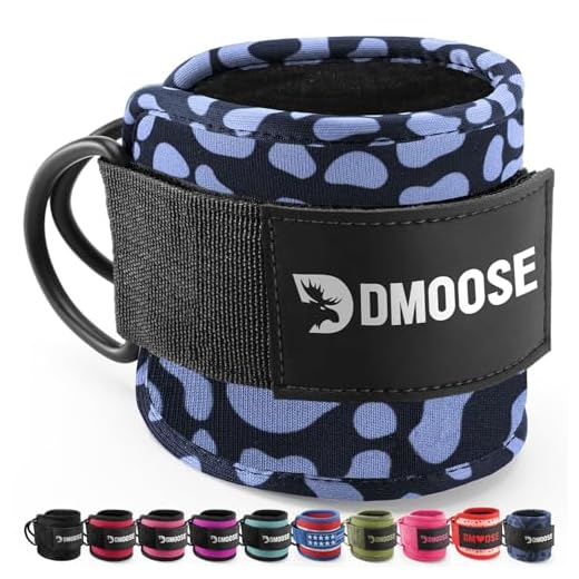 DMoose Fitness Enkelbanden voor kabelmachines - One Size Fit met Premium Padding, Glute Kickback Enkelband voor Vrouwen & Mannen, Kabelbevestigingen voor Gym, Booty Workouts, Beenverlenging &