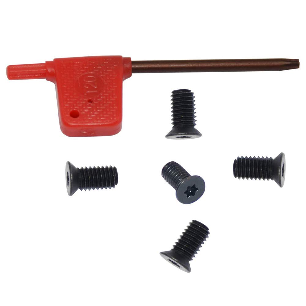 5pcs Countersunk Head Screws Alloy Steel Black Coated M6x15 High