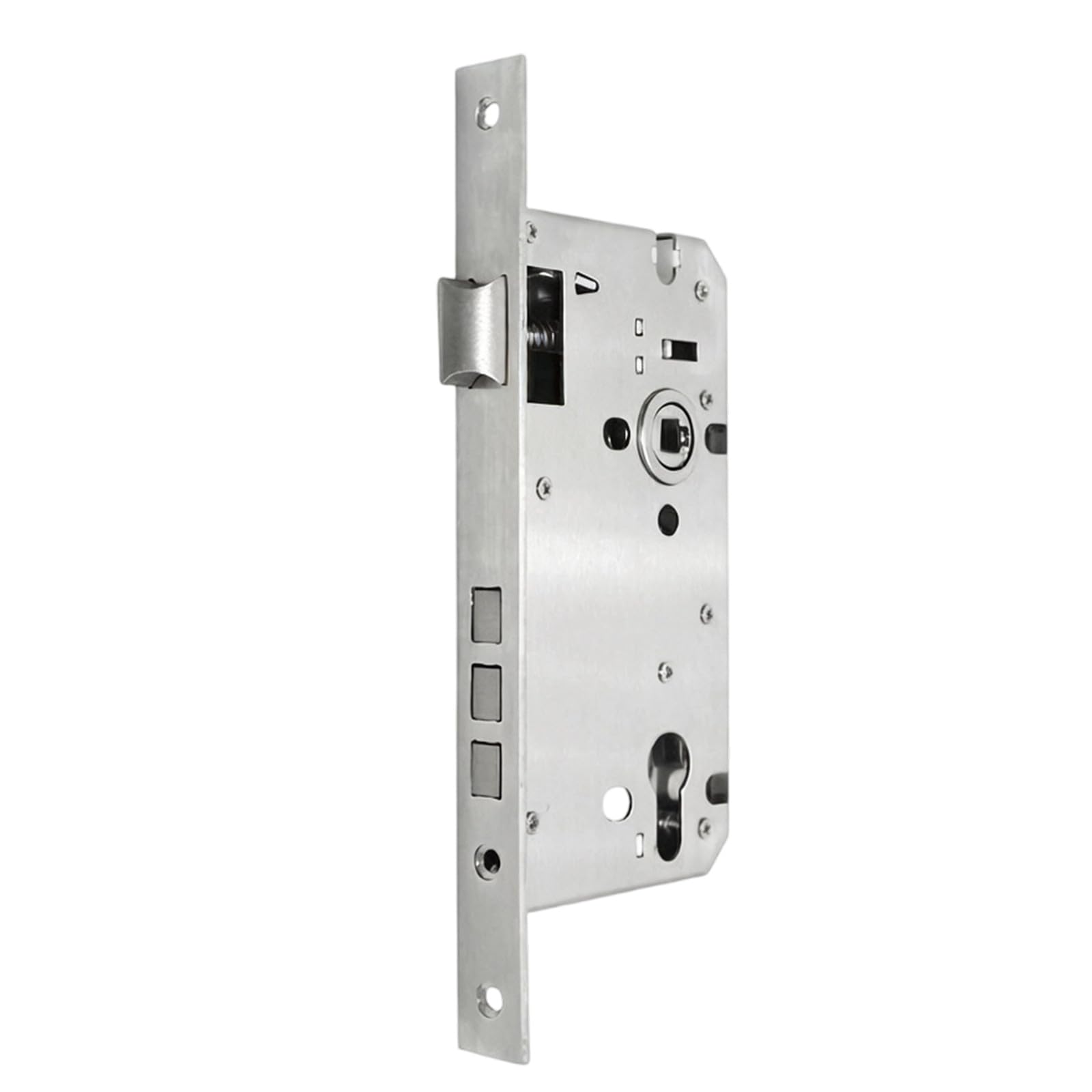 Tsophreniq A 85 Type Door Hardware Body Narrow Stile Mortise Body In Luminum Lloy For Courtyard Nd Luminum Door Service Use Embedded Mortise Narrow Stile Hardware Latch Mechanism Courtyard Replacement Entry