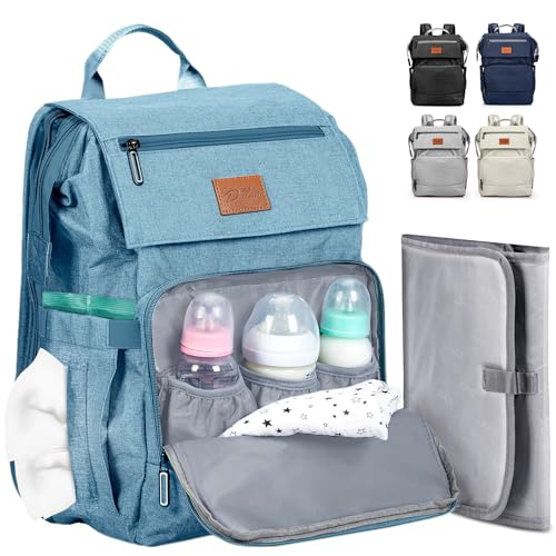 Image of PILLANI Baby Diaper Bag Backpack - Baby Bag for Boys & Girls - Diaper Backpack - Large Travel Diaper Bags w/Changing Pad - Baby Registry Search & Baby Shower Gifts - Newborn Baby Essentials Must Haves