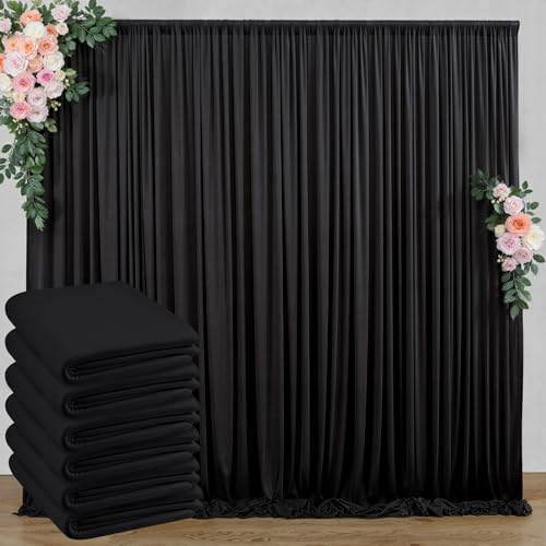 Telón Negro 30 ft x 8 ft 6 Paneles para Fotografía miniatura 1