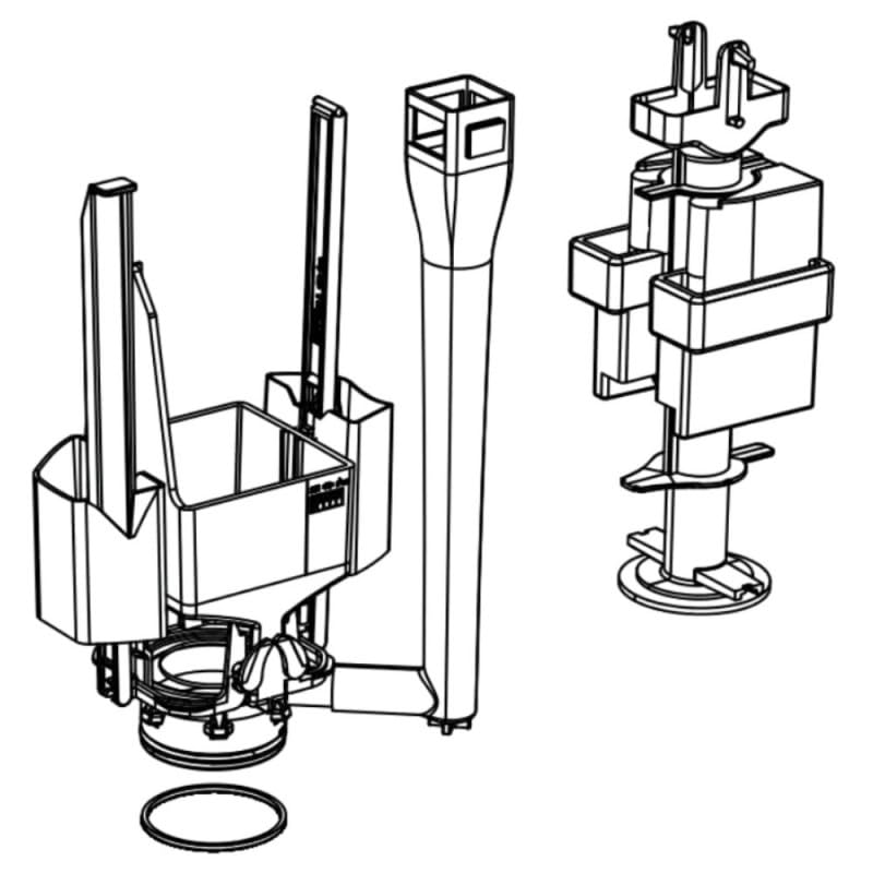 Mécanisme de Chasse bâti-Support WC encastré QFX ALLIA SELLES