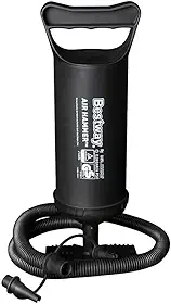 Bestway, Bomba de ar manual 30 cm para Infláveis com 3 Bicos Adaptáveis